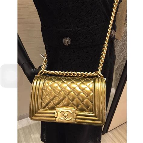 chanel gold patent boy|chanel bag history.